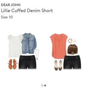 Dear John Lillie cuffed denim short